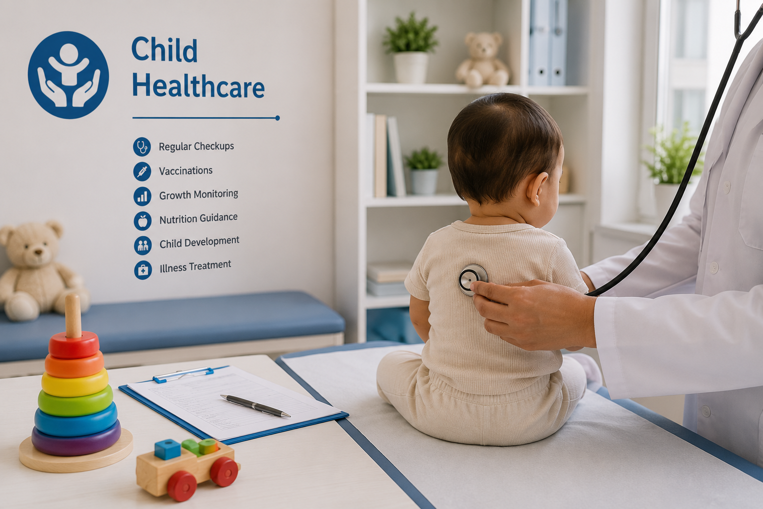 Child healthcare and pediatric room at Swasthya Clinic